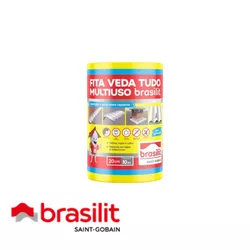 Fita Adesiva Alumínio Veda Tudo 20cm x 10 m - QUAR... - Rede Construir Milmart