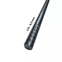 Vara de Ferro 1/4 6,3mm Com 12 Metros - Rede Construir Milmart