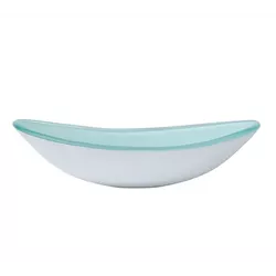 Cuba de Vidro CO48 Oval 48cm Branca 1469 - Rede Construir Milmart