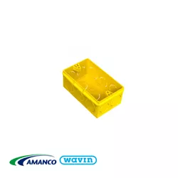 Caixa De Luz Flexível Amarela 4X2 - AMANCO - Rede Construir Milmart