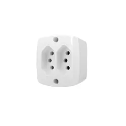 Tomada Dupla De Sobrepor Retangular 2P+T 20A 16519... - Rede Construir Milmart