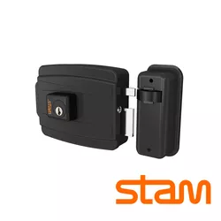 Fechadura Elétrica 12V Cilindro 40MM Preto Fosco -... - Rede Construir Milmart