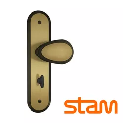 Fechadura Taco Oxidada WC / Banheiro 1820/10 - STA - Rede Construir Milmart