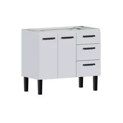 Gabinete Banheiro MDF Hortensia 60cm Jequitibá - COZIMAX | Rede