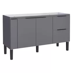 Gabinete Cozinha MDF Cisne Cinza 150 - COZIMAX - Rede Construir Milmart