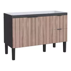 Gabinete Cozinha MDF Colibri Tamarindo Com Preto 1... - Rede Construir Milmart