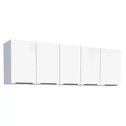Armário Aéreo Cozinha Aço Júpiter Flat Branco 180 ... - Rede Construir Milmart