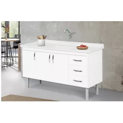 Gabinete de Cozinha Tóquio Branco 144,2 cm - A.J. ... - Rede Construir Milmart
