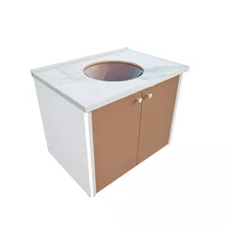 Gabinete Banheiro Cris Fênix Le Blanc 60cm 1014 - ... - Rede Construir Milmart