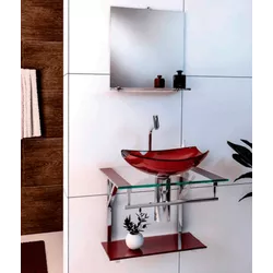 Kit Gabinete Vidro Advance Vermelho 50x40 - VB CRI... - Rede Construir Milmart