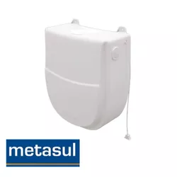 Caixa Descarga Plástica Branco 9L Inova - Metasul - Rede Construir Milmart