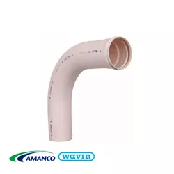 Curva Esgoto Longa 90º 150mm - AMANCO - Rede Construir Milmart