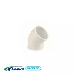 Joelho Esgoto 45º 40mm - AMANCO - Rede Construir Milmart