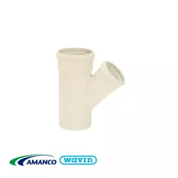 Junção Esgoto Simples Redução 100x75mm - AMANCO - Rede Construir Milmart