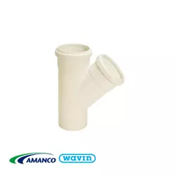 Junção Esgoto Simples 45º 75x75mm - AMANCO - Rede Construir Milmart