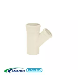 Junção Esgoto Simples Redução 75x50mm - AMANCO - Rede Construir Milmart