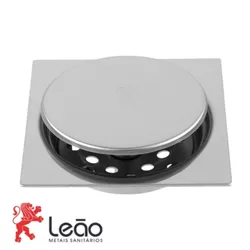 Ralo Quadrado Click Pratic 15X15 20115 6459 - LEÃO... - Rede Construir Milmart
