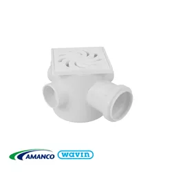 Ralo Quadrado Sifonado 100X100X50 3x1 - AMANCO - Rede Construir Milmart