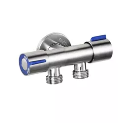 Registro Duplo 1/2'' De Inox Com Duas Saídas - Rede Construir Milmart