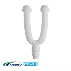 Sifão Sanfonado Duplo Universal - AMANCO - Rede Construir Milmart