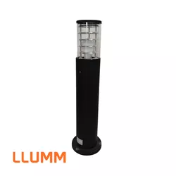 Totem Imperial 600X110MM Alumínio Preto Vidro Tran... - Rede Construir Milmart