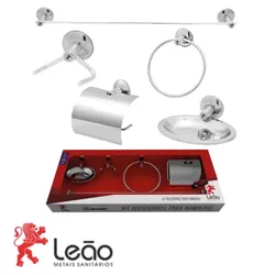 Kit Acessório de 5 Peças Para Banheiro 17300 Stand... - Rede Construir Milmart