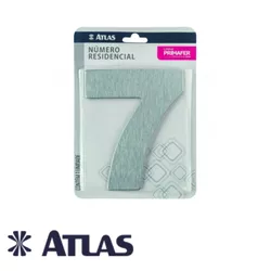 Número Residencial 7 Adesivo PR3001/7- ATLAS - Rede Construir Milmart