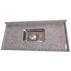 Pia Granito C/Cuba Cinza/Selene 120x55 - LEGG - Rede Construir Milmart