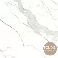 Piso Retificado Polido Statuário 66X66 A-LB 2.18M²... - Rede Construir Milmart
