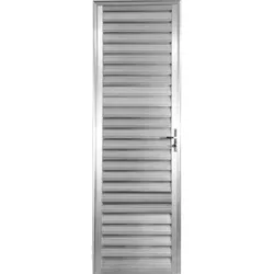 PORTA ALUMÍNIO VENEZIANA 210X70 - POTY - Rede Construir Milmart