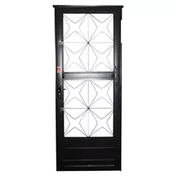 Porta Ferro Cinza Estrela 210x80 231 - BORGES - Rede Construir Milmart