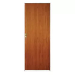 Porta Pronta Madeira Lisa Mogno 215x85 - MGM - Rede Construir Milmart