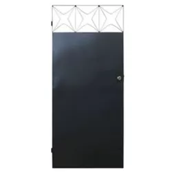Portão Cinza Chapeado Estrela C/Fechadura 180x80 6... - Rede Construir Milmart