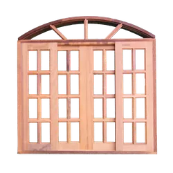 Janela de Madeira Correr Arco 120x120 - Rede Construir Milmart