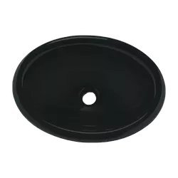 Cuba de Sobrepor Oval Preta 44X32cm IL6612 - Rede Construir Milmart