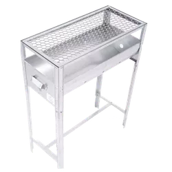 Churrasqueira Galvanizada N3 28X60cm - Rede Construir Milmart
