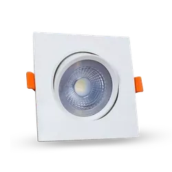 Spot de Embutir Quadrado EasyLed 5W 9,5CM 3000k - Rede Construir Milmart