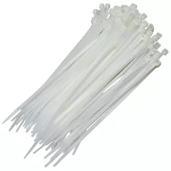 Abraçadeira Nylon Branca 100x2,5 c/100 - Rede Construir Milmart