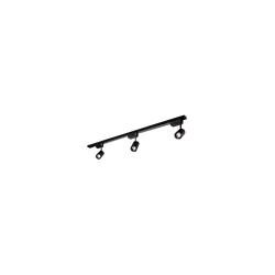 Spot de Trilho Track Pt P/ 3 Lamp E27 Led 7W 3000K - Rede Construir Milmart