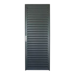 Porta de Ferro Cinza Veneziana 210x70 244 - BORGES - Rede Construir Milmart