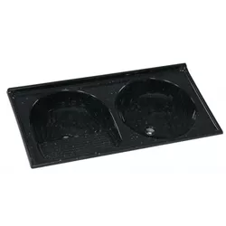 Tanque Sintético Duplo Nº2 110X55 Pedra Escura Pre... - Rede Construir Milmart