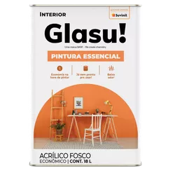 Tinta Glasu Essencial Acrílica 18L - Suvinil - Rede Construir Milmart