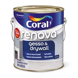 Tinta Renova P/ Gesso e Drywall 3,6L Branca - CORA - Rede Construir Milmart