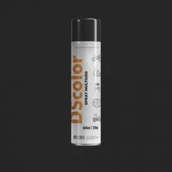 Tinta Spray Uso Geral Preto FOSCO 400ml - DSCOLOR - Rede Construir Milmart
