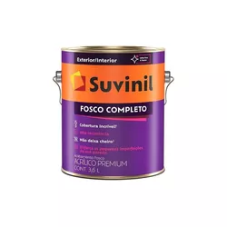 Tinta Fosco Completo 3,6L Branco - SUVINIL - Rede Construir Milmart