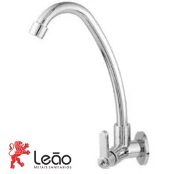 Torneira Cozinha Parede Alta 1/4V 1068 C63 Cromada... - Rede Construir Milmart