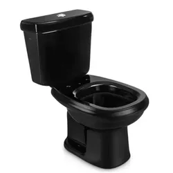Vaso Com Caixa Acoplada Sabatini Preto - ICASA - Rede Construir Milmart