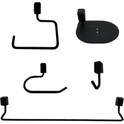 Kit Acesso ABS Citta 5Peças Black - Rede Construir Milmart