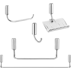 Kit Acessórios Inox 5 Peças Idea Chrome - DOCOL - Rede Construir Milmart