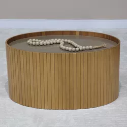 Mesa Apoio Luna Oval - 10034 - Móveis Rezende 